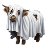 Cartoon Ghost Cow