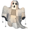 Patchwork Ghost with Spider Webs