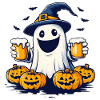 Halloween Ghost Ghost Beer Alcohol Funny