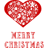 Heart Of Christmas Icons Pattern