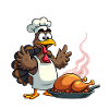 Cuisinier de dinde de Thanksgiving