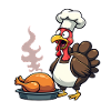 Cuisinier de dinde de Thanksgiving