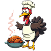 Cuisinier de dinde de Thanksgiving