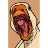 Screaming Duck Goose Pop Art