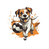 Jack Russel Terrier Cane Calcio Sport