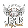 Baseball & Jesus – Cross with Wings Design