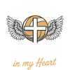 Volleyball & Jesus – Cross with Wings Design