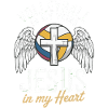 Volleyball & Jesus – Cross with Wings Design