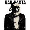 Rebel Santa in Leather Jacket