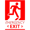 Emergency EXIT Basic Red