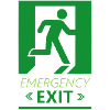 Emergency Exit Basic Green