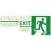 Emergency EXIT Green Flag