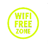 WiFi Free Zone Neon Circle
