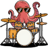 Drummer Octopus Band Groove