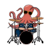 Drummer Octopus Band Groove