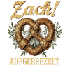 Pretzel Bavaria habillé jolie bière bavaroise