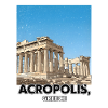 Acropole Grèce Affiche