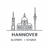 Hanover Line Art Silhouette Landmark