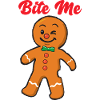 Gingerbread man bite me