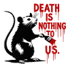 Rat with Blood Writing Death Message