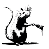 Rat Paints Drop Paint | Own saying