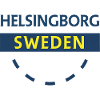 Helsingborg blue-and-yellow city sign