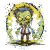 Zombie Comic Splatter