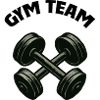 Crossing Dumbbell Silhouette Design