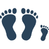 Family Footprints | Common Paths Vector