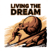 Living the Dream - Funny Sisyphos T-Shirt