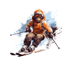 Monkey Ski Skiing