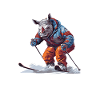 Rhino Skiing Skiing