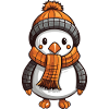 Penguin Comic Cute Winter