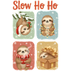 Slow Ho Ho Lustige Weihnachtsfaultiere