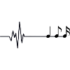 Heartbeat Line Style Music Motif