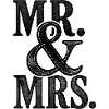 MR. & MRS - Romantic Wedding - Newlyweds