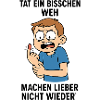 Don't Hurt Again Cartoon Boy