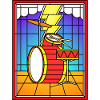 Stained Glass Drum Set