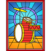 Stained Glass Drum Kit