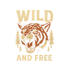 Wild and Free Tiger Emblem