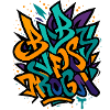 Street Graffiti Farbexplosion
