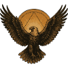 Adler im Sonnenkreis
