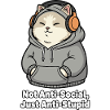 Cat Hoodie Saying AntiStupid