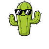 Cactus with Sunglasses Saying
