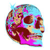 Disco Skull Mosaic