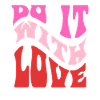 It It Love Retro Lettering