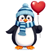 Cute Penguin with Balloon