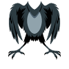 Raven Wings Silhouette