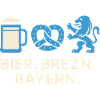 Bier Brezn Bayern Löwe Design