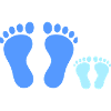Family Footprints Common Walk Vector